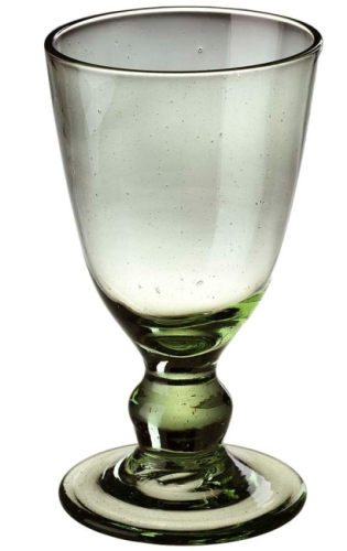 Biedermeier Weinglas, Lauscha, Waldglas